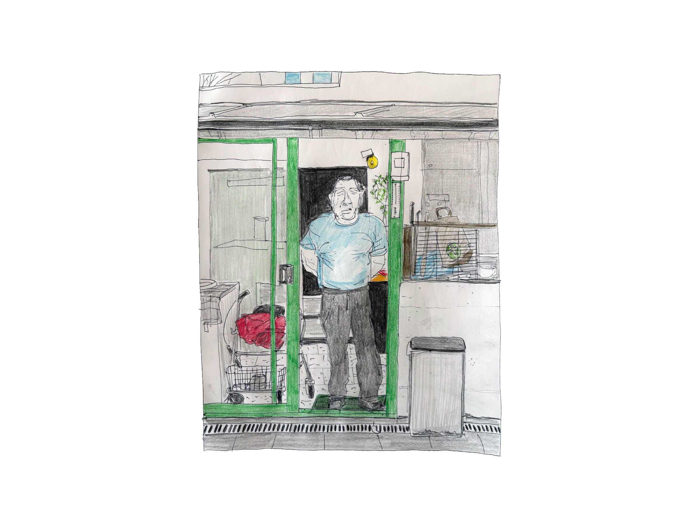 maalbeek - colour pencil op paper